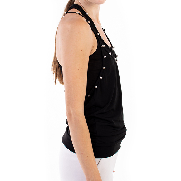 JO NO FUI BLACK TANK-TOP | WOMENS SIZE S - Picture 4 of 5